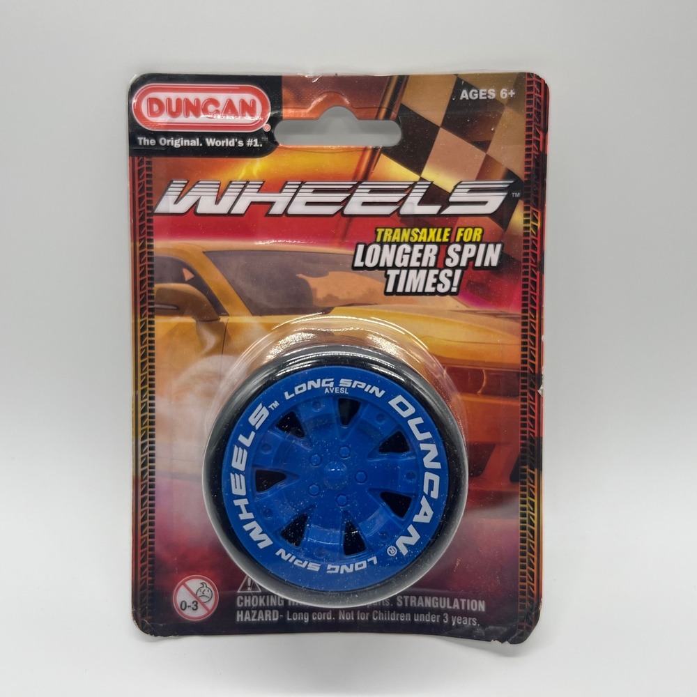 Duncan Wheels Yo-Yo Blue Black Transaxle Long Spin 3281MC New Sealed